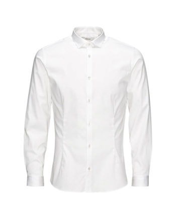 Jack & Jones Super Slim Shirt Blue White Bianco